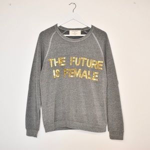 Feminist Cozy Gray Sweatshirt